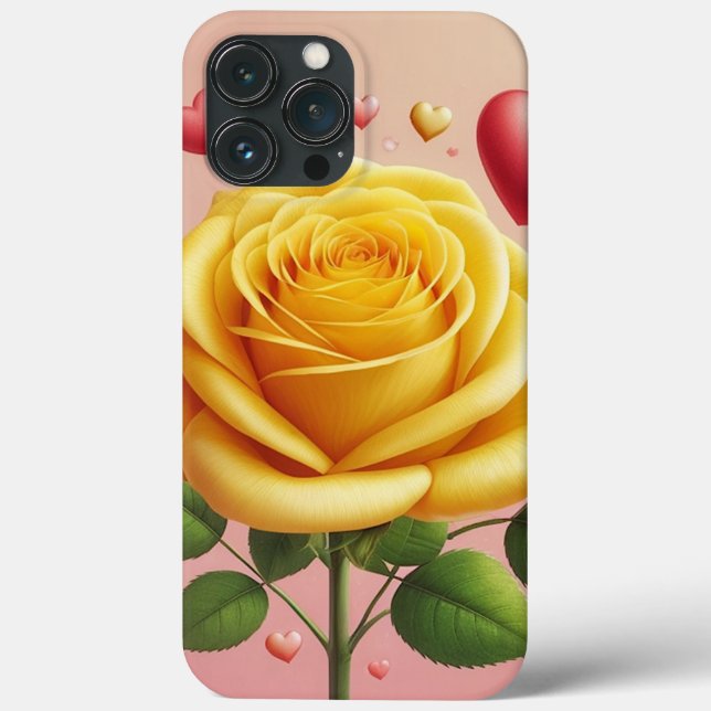 Yellow Rose Phone Case (Back)