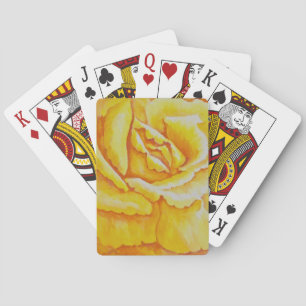 Yellow Rose Poker Cards