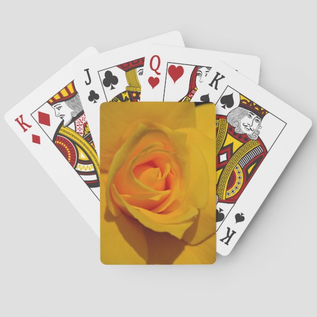 Yellow Rose Poker Cards (Back)