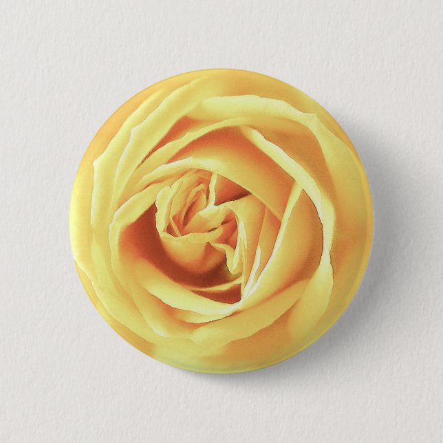 Yellow rose print button (Front)