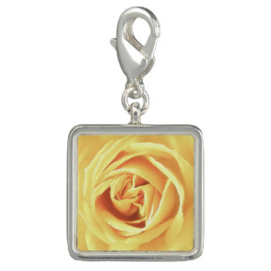 Yellow rose print charm
