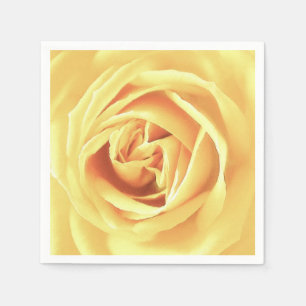 Yellow rose print napkins