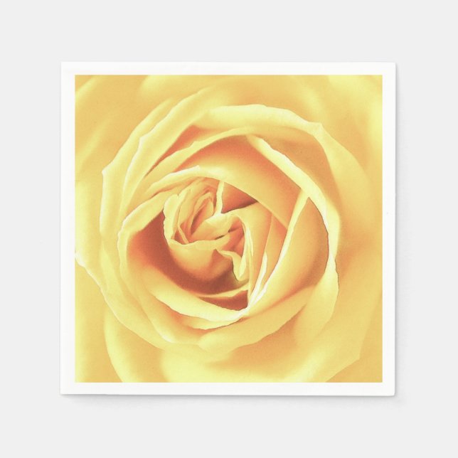 Yellow rose print napkins (Front)