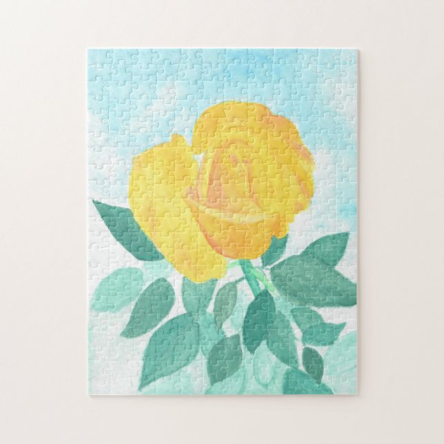 Yellow Rose Puzzle (Vertical)