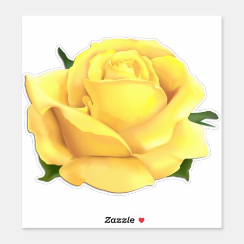 Yellow Rose Sticker