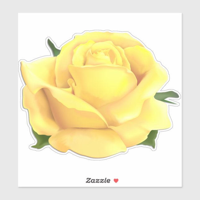 Yellow Rose Sticker (Sheet)