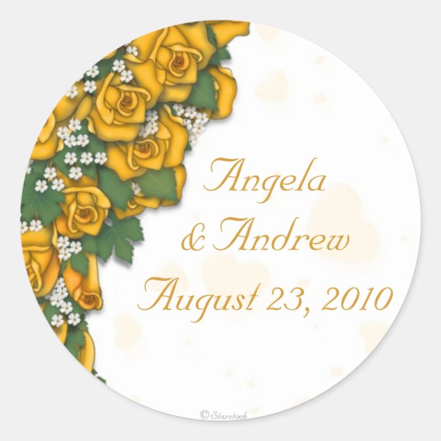 Yellow Rose Stickers (Front)