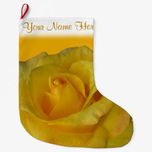 Yellow Rose Stocking Rose Christmas Stocking Custo