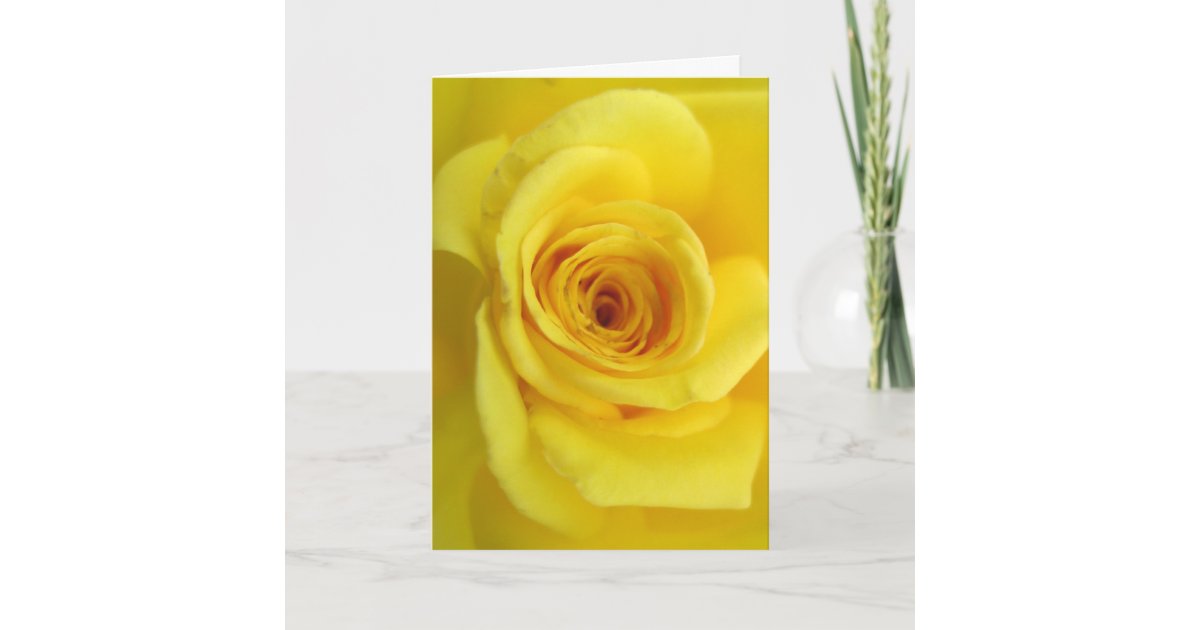 Yellow Rose Sympathy Card