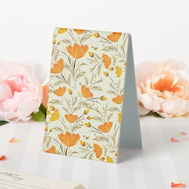 Yellow rose table tent (In SItu (Wedding))