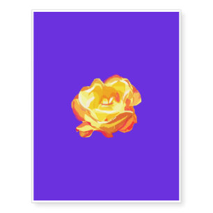 Yellow Rose Temporary Tattoos
