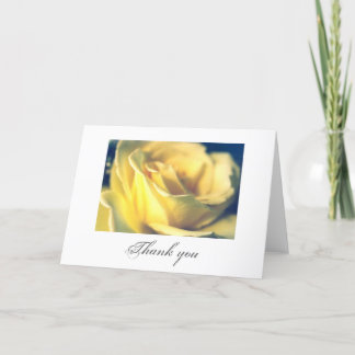 Yellow Rose Thank You card