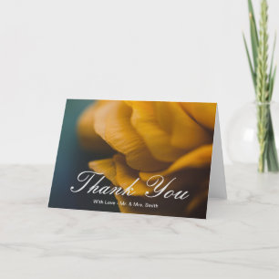 Yellow Rose Thank You Card