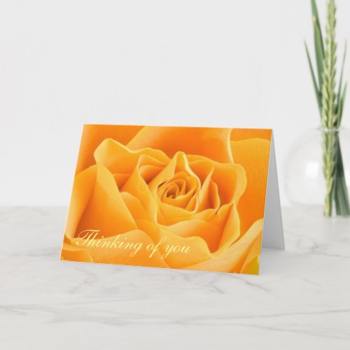 Yellow Rose thinking of you Card