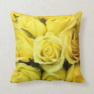 Yellow Rose Throw Pillow
