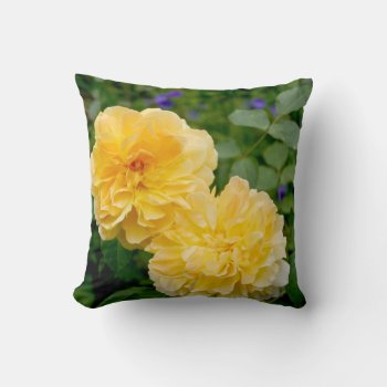 Yellow Rose Throw Pillow by BamalamArt at Zazzle