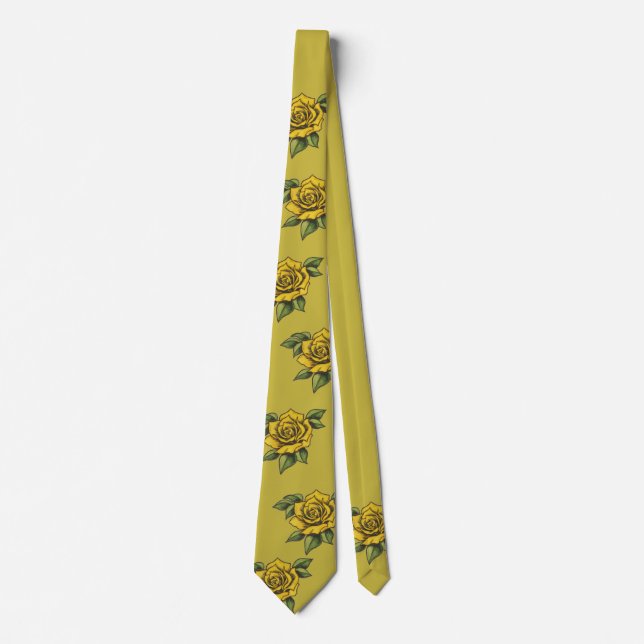 Yellow Rose Tie (Front)