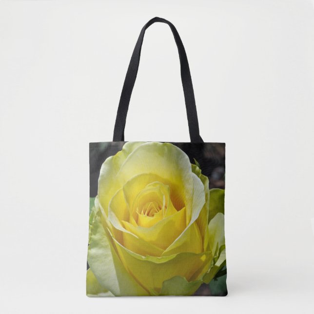 Yellow rose tote bag (Front)