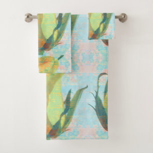 Yellow Rose Towel Set