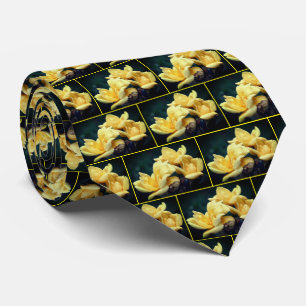 Yellow Rose Trio Neck Tie