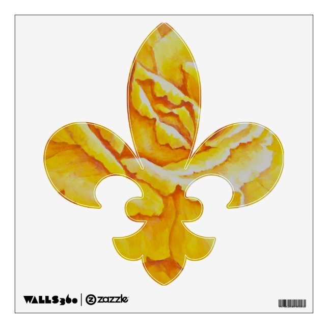Yellow Rose Wall Sticker (Front)