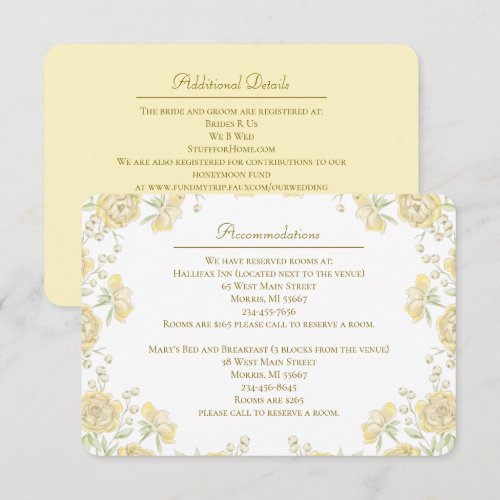 Yellow Rose Wedding