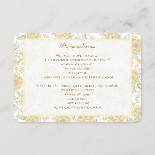 Yellow Rose Wedding