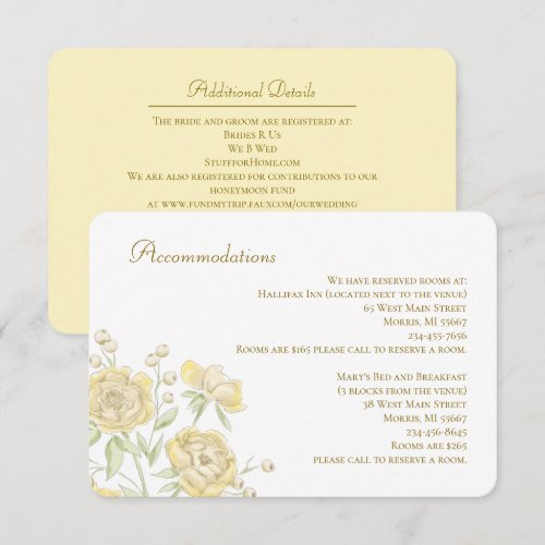 Yellow Rose Wedding