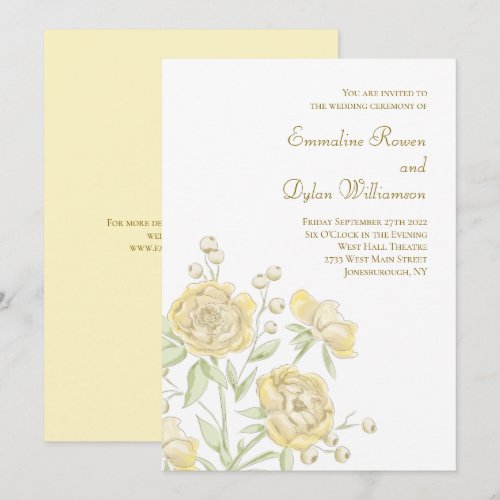 Yellow Rose Wedding