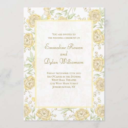 Yellow Rose Wedding