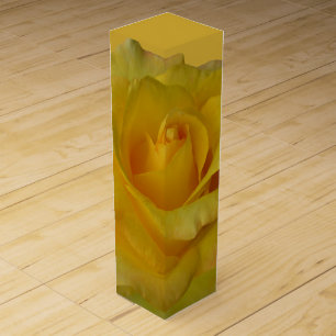 Yellow Rose Wine Box Personalized Rose Wine Box