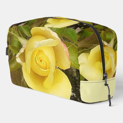 Yellow Rosebud Dopp Kit