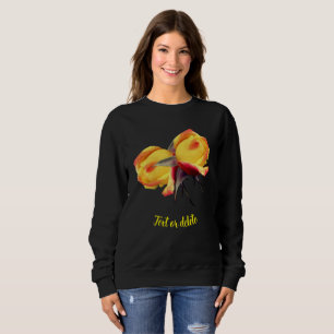 Yellow Rosebud Flower Pair Personalized Sweatshirt