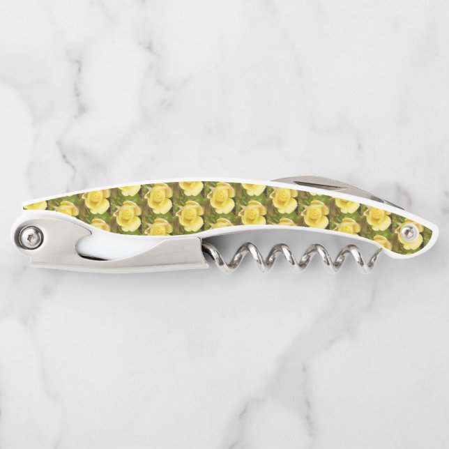 Yellow Rosebud  Waiter's Corkscrew (Front)