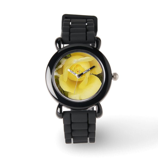 Yellow Rosebud  Watch (Front)