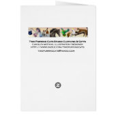 Yellow Rosella Parrot Card (Back)