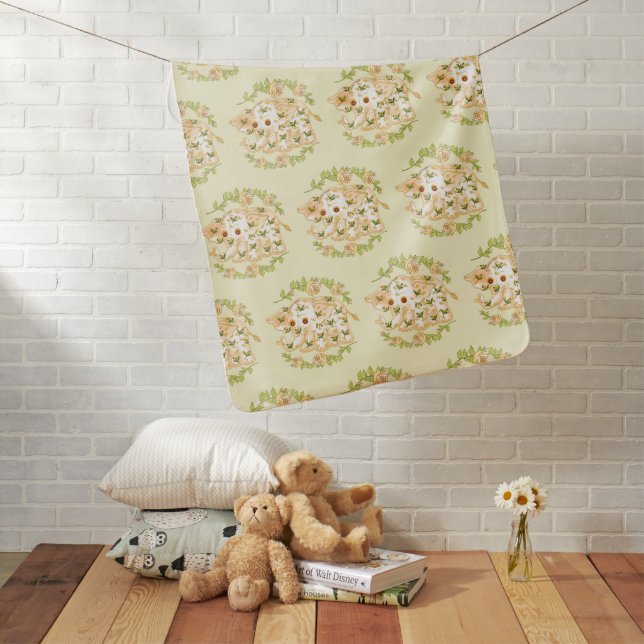 Yellow roses Baby Elephant Blanket (In Situ)