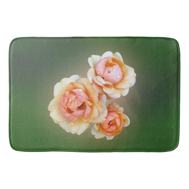 yellow roses bathroom mat (Front)
