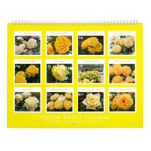 Yellow Roses Calendar (Type-A) (Back)