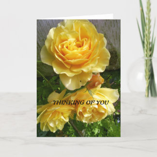 yellow roses card