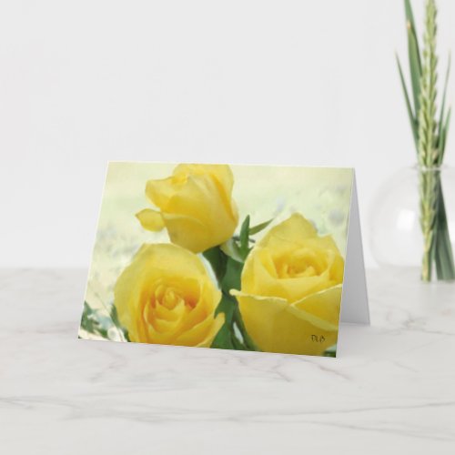 Yellow Roses Cards