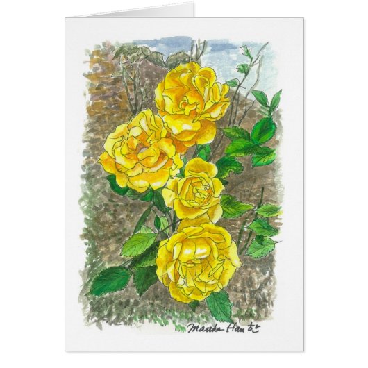 Yellow roses cards (Front)