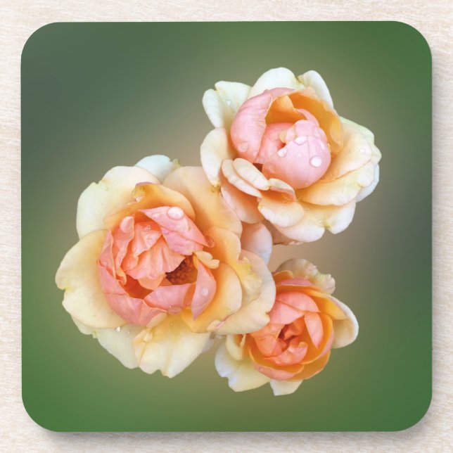 yellow roses coaster (Front)