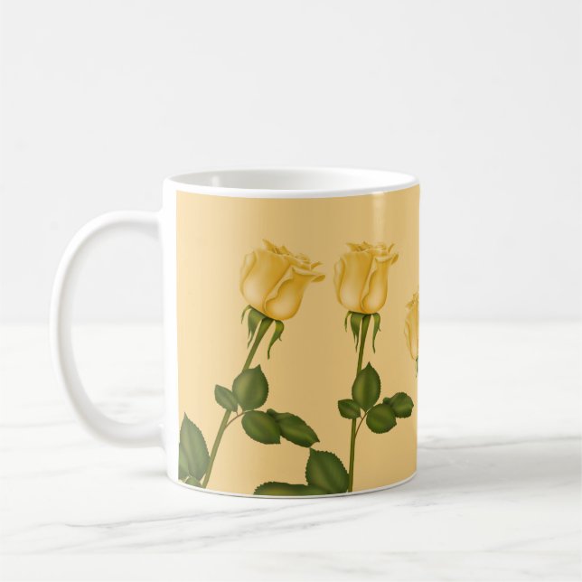 Yellow Roses Coffee Mug (Left)