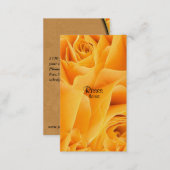 Yellow roses florist Business Cards (Front/Back)