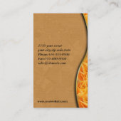 Yellow roses florist Business Cards (Back)