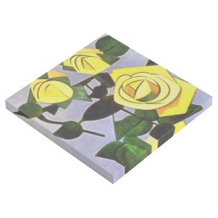 Yellow Roses From A Friend Geometric Abstract Gallery Wrap