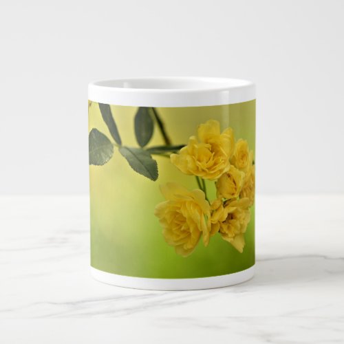 Yellow roses        giant coffee mug