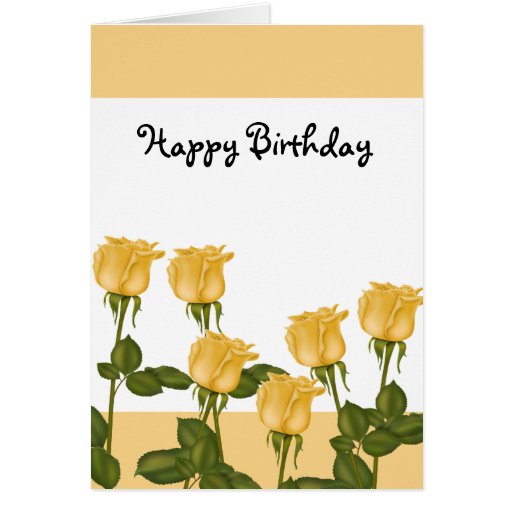 Yellow Roses Greeting Card | Zazzle