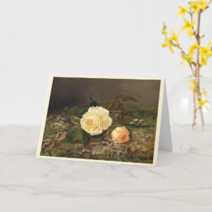 Yellow Roses, Happy Birthday Card